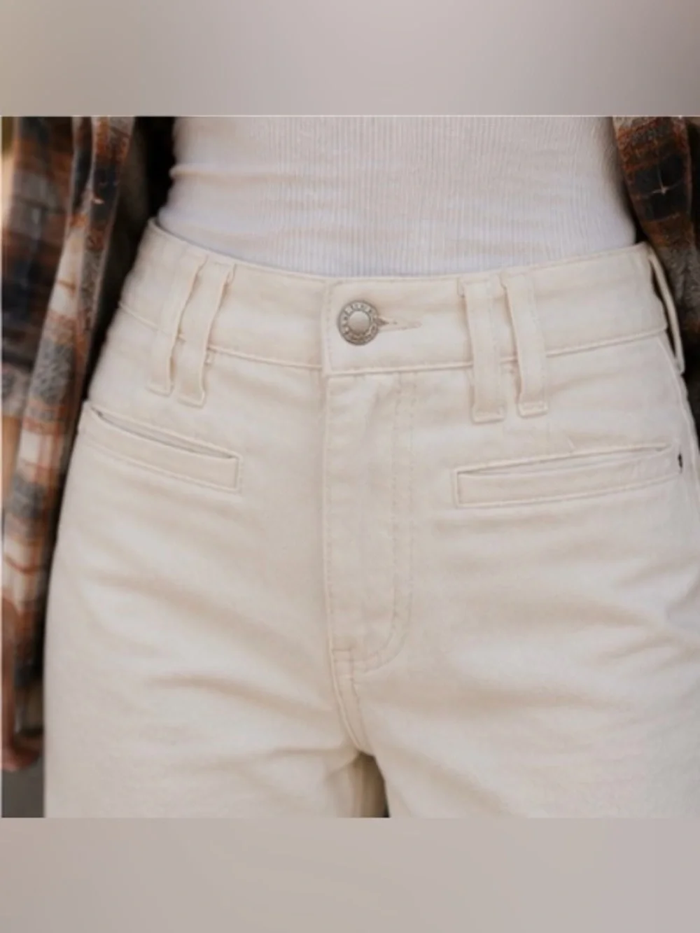 New‼️ Citizens Of Humanity - 🤍Marzipan Gaucho Trouser Wide Leg Jeans Off White - Picture 3 of 16